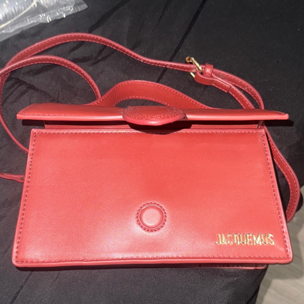 Jacquemus Small Red Leather Shoulder Bag - Picture 6 of 6
